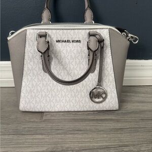 Michael Kors Grey and White Women's Bag